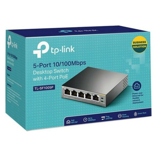 Switch TP-Link TL-SF1005P commutateur réseau Non-géré Fast Ethernet (10/100) Connexion Ethernet, supportant l'alimentation via ce port