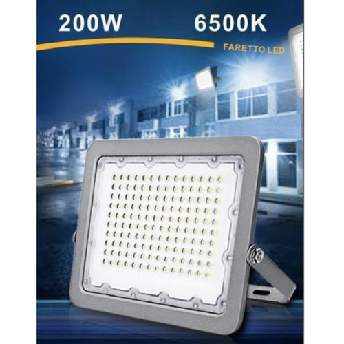 Tradex - LED 200W ULTRA SLIM OUTDOOR GREY IP65 LIGHT 6500K 4000K 3000K FS200W-G5 Tradex  - Aménagement extérieur