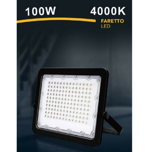 Tradex - LED SPOTLIGHT ULTRA SLIM OUTDOOR BLACK IP65 LIGHT 6500K 4000K 3000K FS100W-N Tradex  - Spot, projecteur