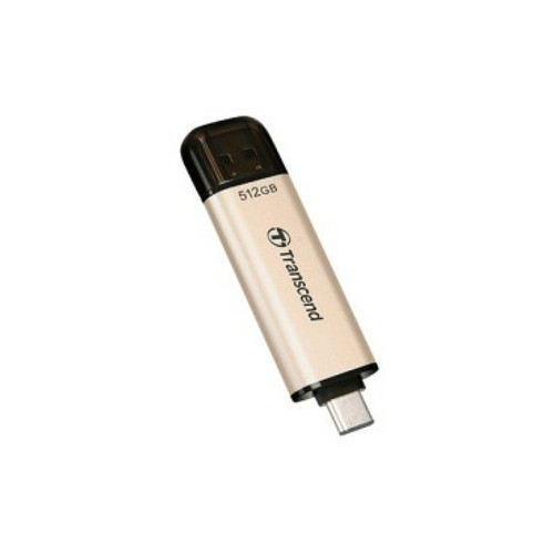 Transcend Transcend JetFlash 930C lecteur USB flash 512 Go USB Type-A / USB Type-C 3.2 Gen 1 (3.1 Gen 1) Or