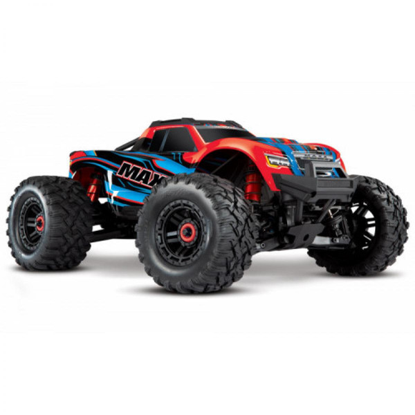 Voitures RC Traxxas Maxx 4S Rouge X 4WD brushless TQi TSM RTR 1/10 - Traxxas 89076-4-REDX