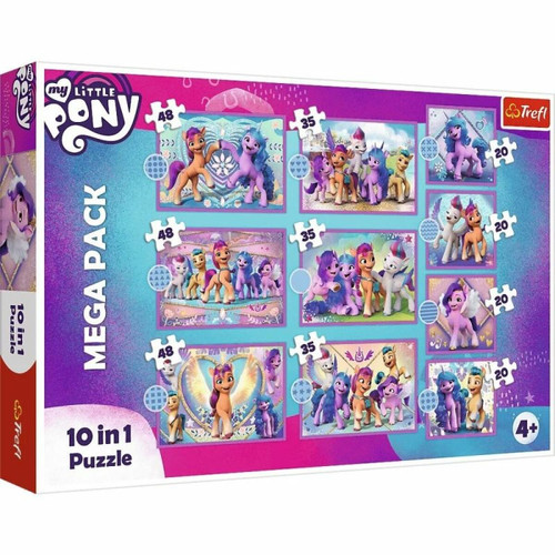 Trefl - Puzzle 10in1 Shiny pony ponies My little pony Trefl  - Animaux
