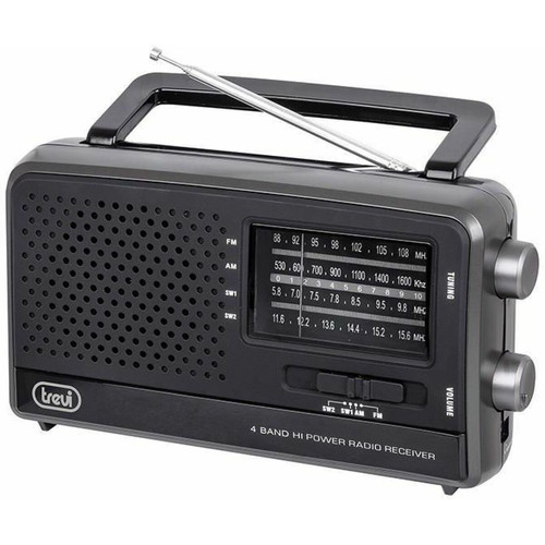 Trevi - Trevi 0074600 Radio Portable, Noir Trevi  - Enceinte et radio Trevi