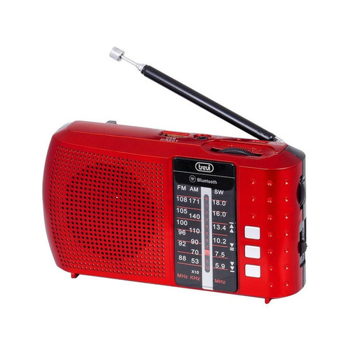 Trevi - Radio Bluetooth portable Trevi RA7F20BTR FM/AM/SW Rouge Trevi  - Enceinte et radio Trevi