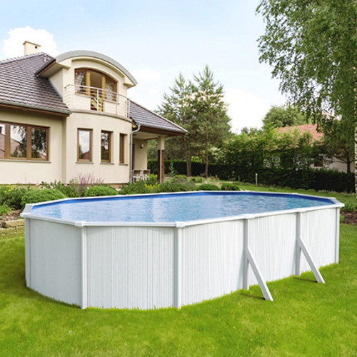 Trigano - Piscine hors-sol en acier blanc 7,90 x 3,90 m - SAPHIR Trigano  - Trigano piscine