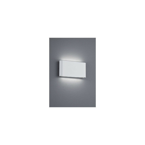 Lumiere - Applique Murale Extérieure Moderne 17cm 2 Lumières Haut Bas Blanc Mat 3000K IP54 Lumiere  - Lampadaire