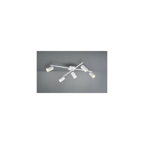 Lumiere - Barre de spot de plafond moderne à 5 lumières, blanc Lumiere  - Marchand Evolutiv solutions