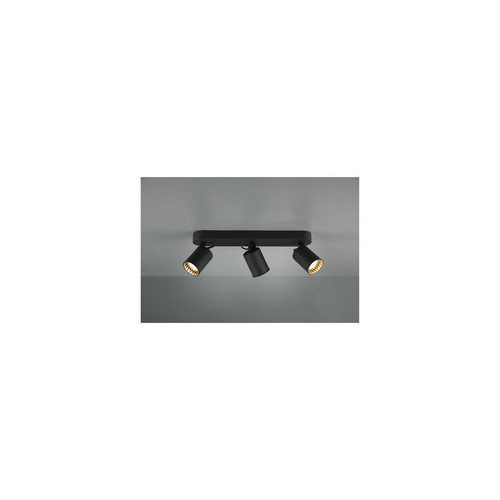 Lumiere - Barre de spot de plafond moderne à 3 lumières, noir mat Lumiere  - Luminaires