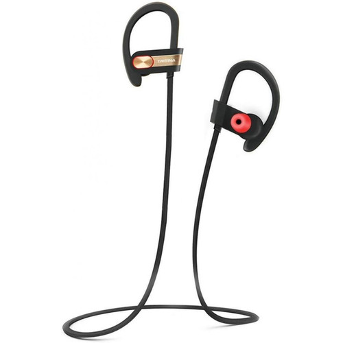 Tritina - Tritina Sports Écouteur Bluetooth Microphone intégré, casque sans fil avec forme mémoire Écouteurs Son stéréo pour le fonctionnement, jogging, Noir avec Gris Tritina   - Tritina
