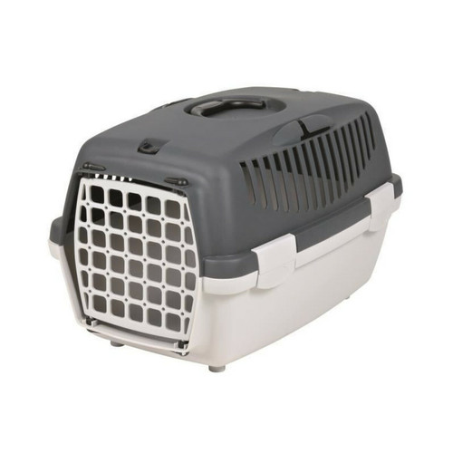 Equipement de transport pour chat Trixie TRIXIE Box de transport Capri 1 - XS : 32x31x48 cm - Gris clair et gris fonce - Pour chien et chat