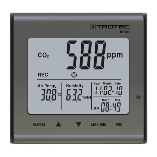 Trotec - Enregistreur de la qualité de l'air température et CO² BZ30 - Trotec