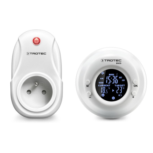 Trotec - TROTEC Thermostat programmable sans fil BN35 F spécial prises E CEE 7/6 - Thermostat
