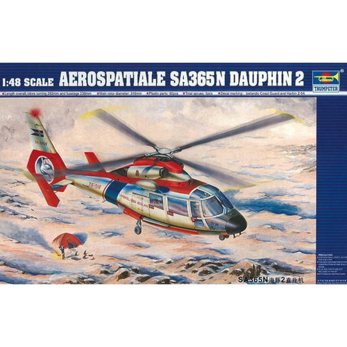 Trumpeter - Eurocopter SA 365 N Dauphin 2 - 1:48e - Trumpeter Trumpeter  - Jeux & Jouets
