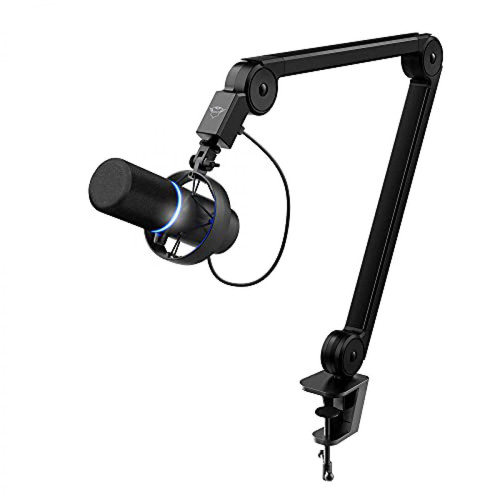 Trust - GXT 255+ ONYX Professionelles Microphone avec Arm - Matériel Streaming