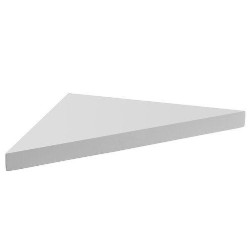 U-Tile - Etagère d'angle blanche en solid surface mat et lisse - 24 x 24 cm x 2,4 cm d'épaisseur (résiste jusqu'à 15 kilos) U-Tile  - Receveur de douche