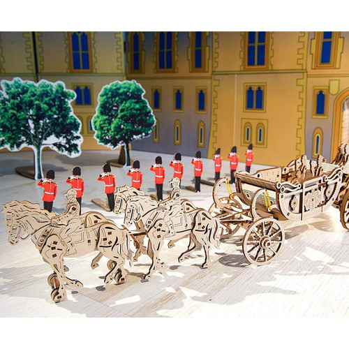Ugears - Ugears 70050 Royal Wedding Carriage Mechanical Wooden Model Kit de modélisme en Bois Ugears  - Briques et blocs