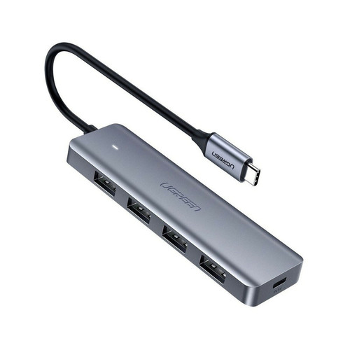 Ugreen - UGREEN HUB USB-C de 4 puertos USB 3.0+Micro USB Gris 70336 Ugreen  - Hub USB et Lecteur de cartes