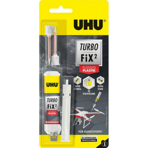 Uhu - Colle UHU Turbo Fix LIQUID PLASTIC 10g (Par 6) Uhu  - Uhu
