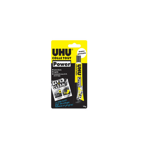 Uhu - Colle Tout multi-matériaux UHU Power Flex + Clean - 18g - 48495 Uhu  - Uhu