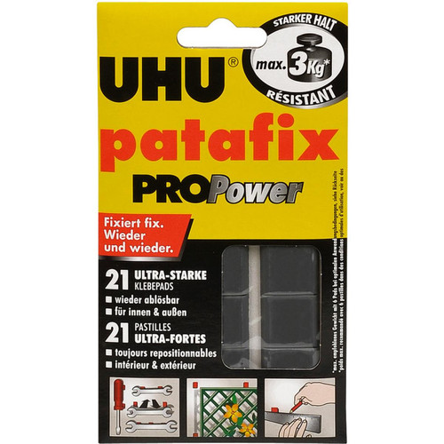 Uhu - UHU pâte à fixer patafix PROPower, repositionnable, noir () Uhu  - Uhu