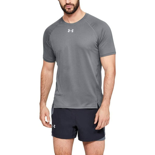 Under Armour - Under Armour Qualifier Shortsleeve T-Shirt Homme Gris FR : XL (Taille Fabricant : XL) Under Armour  - Under Armour