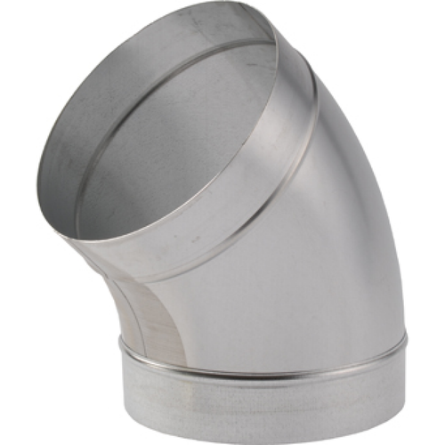 Unelvent - coude à 45 degrés diamètre 160 mm en acier galvanisé Unelvent  - Grille d'aération Unelvent