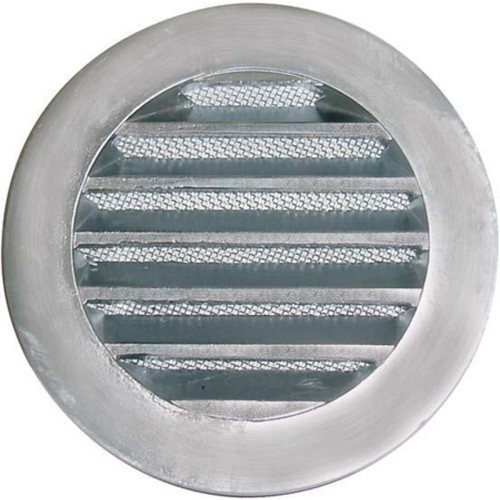 Unelvent - grille ronde aluminium diamètre 132mm Unelvent  - Grille d'aération Unelvent