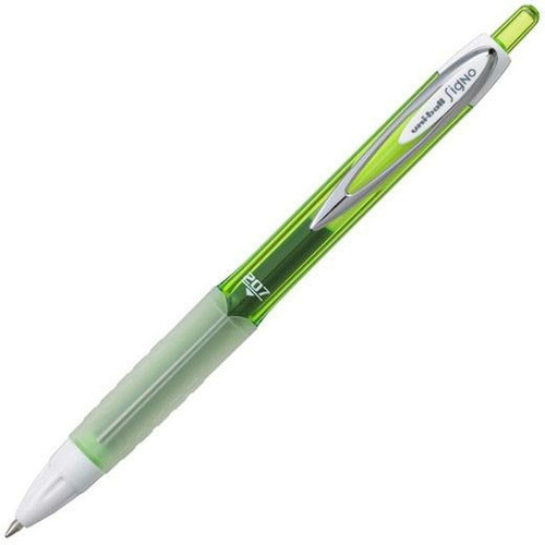 Uni Ball - stylo à encre liquide Uni-Ball Signo Métal Vert 0,4 mm (12 Unités) Uni Ball  - Mobilier de bureau