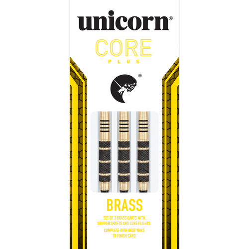 Unicorn - Fléchettes Core Plus Brass pointe nylon Unicorn  - Bonnes affaires Fléchettes