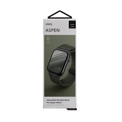Uniq Uniq Bracelet Tressé pour Apple Watch 44-42mm Aspen Vert
