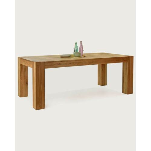 UNIQKA - Livy - Table à manger en chêne massif 180 cm UNIQKA - Table de salon Tables à manger