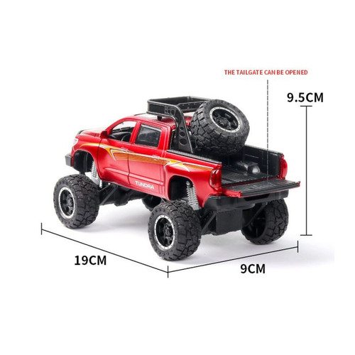 Universal - 1: 32 Toyota Tundra Modèle de voiture en alliage Voiture de jouet moulée sous pression Modèle de voiture de jouet tirée vers la collection de jouets pour enfants Livraison gratuite | Voiture de jouet moulée sous pression (rouge) Universal  - Maquettes & modélisme