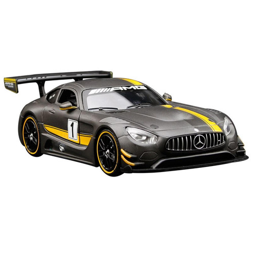 Universal - 1: 24 Mercedes-Benz AMG GT3 portes roues ouvertes course garçon jouet alliage collection simulation modèle de voiture cadeau (noir) Universal  - Jeux & Jouets