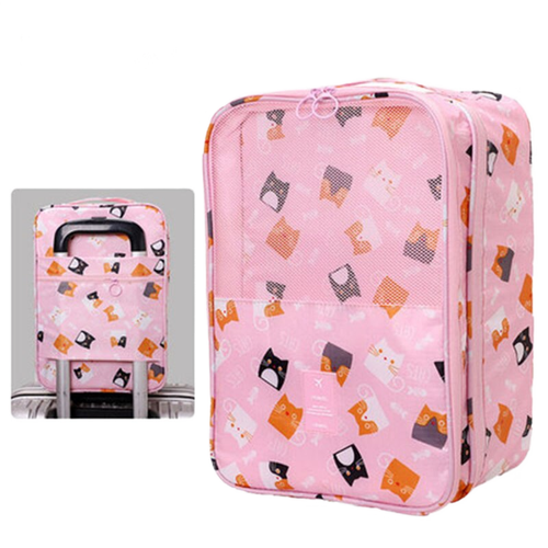Universal - 1 sac à chaussures rose sac de rangement portable de voyage étanche - Corbeille, panier Rose fuschia
