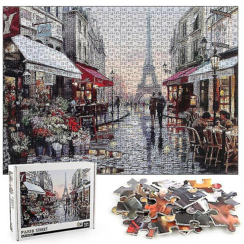Universal - 1000 pièces rue des fleurs de paris puzzle bricolage puzzle jouets assemblage photo deco Universal  - Puzzle paris
