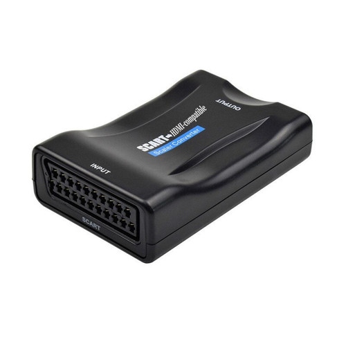 Câble antenne Universal 1080P vers HDMI Compatible Vidéo Audio Convertisseur Adaptateur de Signal AV Récepteur HD Sky Box Décodeur TV DVD avec Prise d'alimentation UE | Câble HDMI
