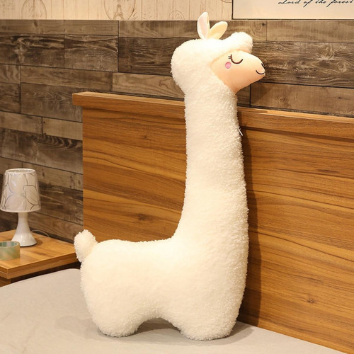 Animaux 130 cm peluche mignonne mouton alpaga japonais douce peluche mignonne mouton chameau fille cadeau |(blanche)