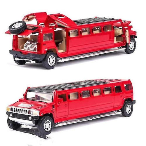 Universal - 1:32 Modèle de voiture en métal de voiture de luxe Hummer en alliage (rouge) Universal  - Voiture hummer