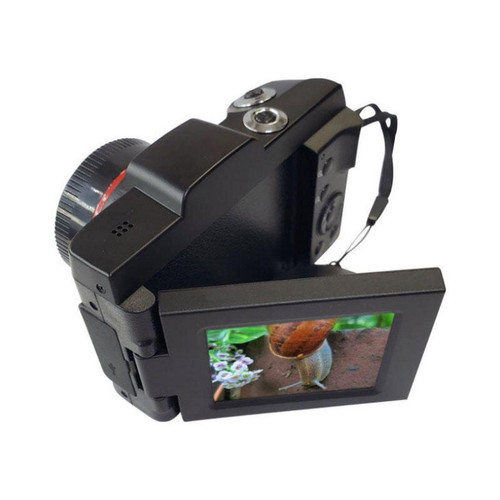 Caméra de surveillance connectée 16MP 16X Zoom 1080P HD Écran rotatif Mini Acristalline Caméra numérique Caméra DV avec microphone intégré