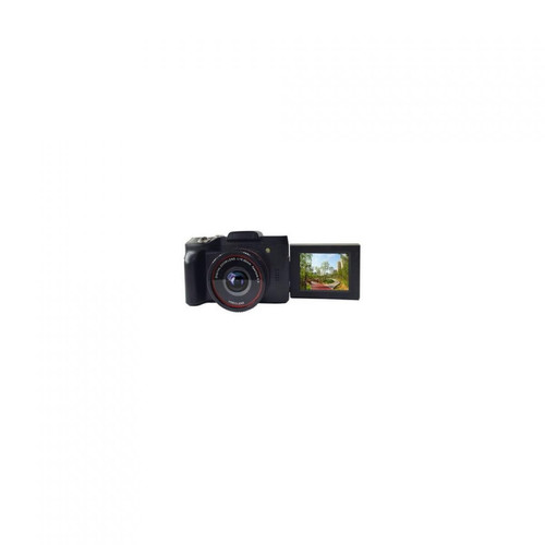 Accessoires caméra Universal 16MP 16X Zoom 1080P HD Écran rotatif Mini Acristalline Caméra numérique Caméra DV avec microphone intégré(Le noir)