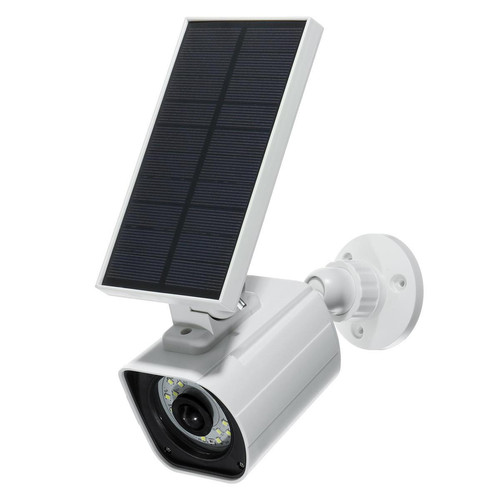 Pots Lumineux 20 caméras de simulation à LED, lumières de sécurité alimentées par l'énergie solaire, capteurs de mouvement
