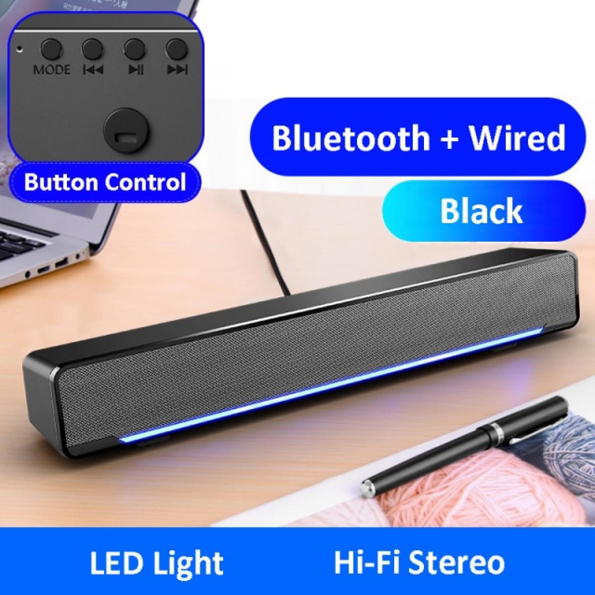 Universal - 2021 Haut-parleur Bluetooth filaire et sans fil 5.0  Haut-parleur TV avec subwoofer Barre sonore Bluetooth sans fil pour  ordinateur portable TV - Enceinte PC - Rue du Commerce