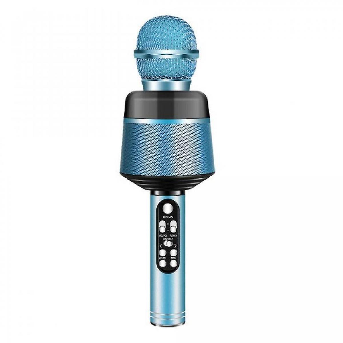 Universal - 2021 Nouveau Q008 Karaoké Microphone Bluetooth sans