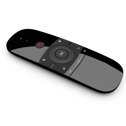 Universal - 2.4GHz Apprendre Double Face Mini Clavier Sans Fil Air Mouse Télécommande infrarouge avec récepteur USB pour Android TV Box Ordinateur | Télécommande(Le noir) Universal  - Mini box tv