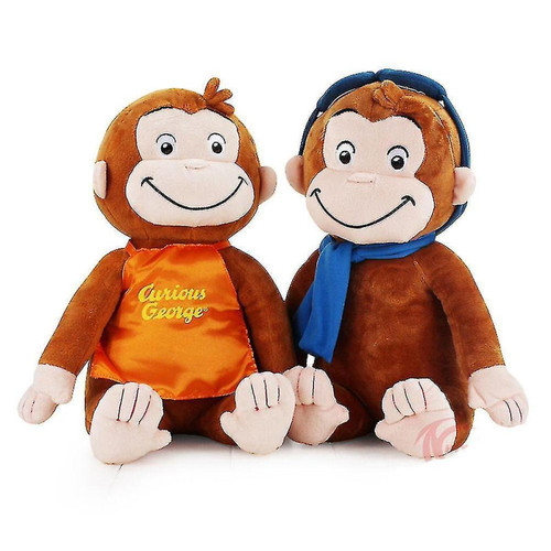 Universal - 2pcs curieux singe George Plux Toy Doll 30cm Universal  - Doudou singe