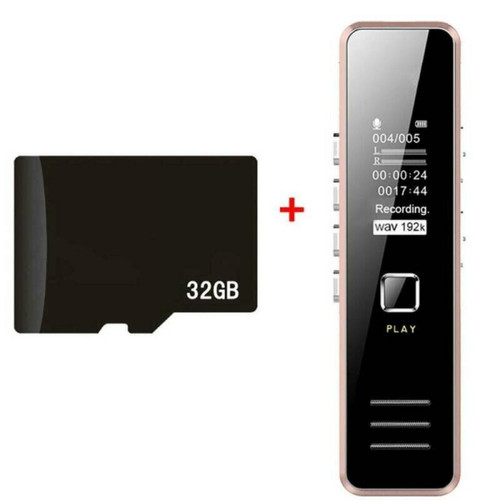 Universal - 32 Go d'audio numérique rechargeable, magnétophone, lecteur MP3, USB. - Enregistreur audio numérique