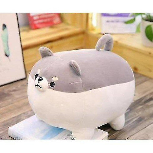 Universal - (40 cm gris) mignon Fat Zhiyi Inu et Kolki chien peluche, doux animal dessin animé oreiller poupée cadeau Universal  - Peluches