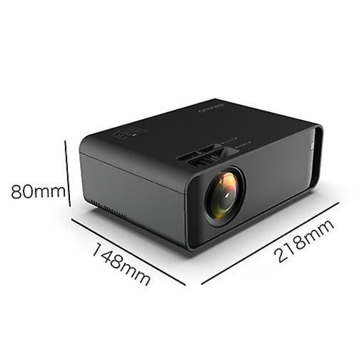 Universal 4K 3D HD 1080P 12000 Lumens LED WiFi BT Home Cinéma HDMI Noir