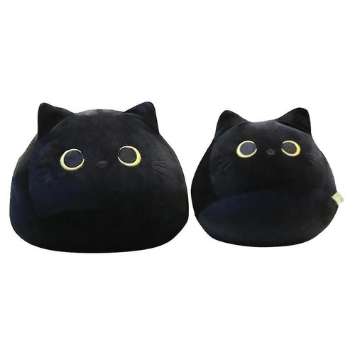Universal - 55 cm de la flanelle en flanelle en forme de chat mignon de chat mignon jouets en peluche doux cadeaux de la Saint-Valentin (noir) Universal - Doudou chat
