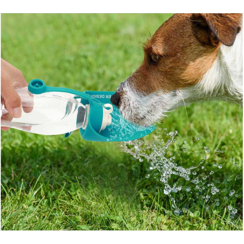 Universal 580ml Portable Outdoor Dog Water Bottle Modeling Leaf Design Voyage Pet Bowl Elevage Dog Water Distributor Fournitures d'éleveur |